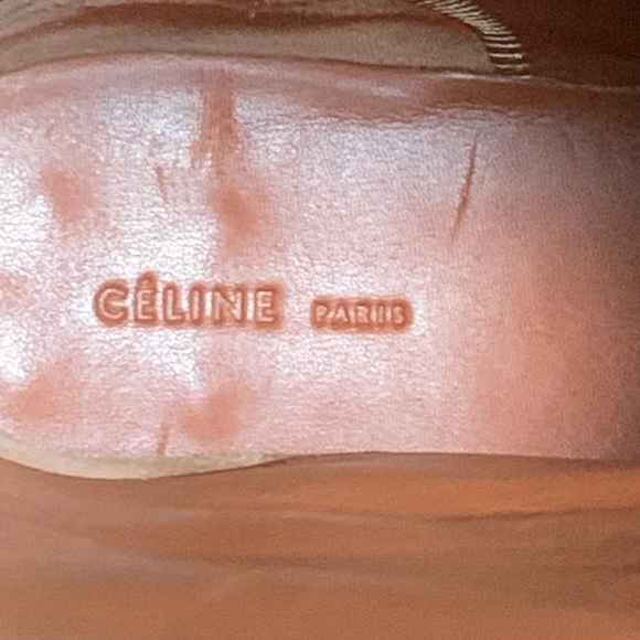 Céline taupe leather riding boots - Picture 10 of 13